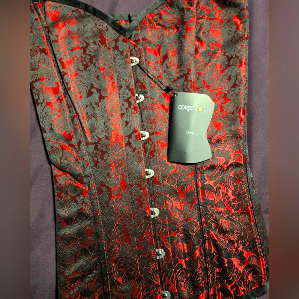 Corset Story Red & Black overbust corset